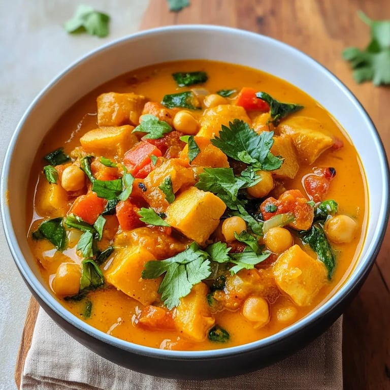 Kürbis-Kichererbsen-Curry