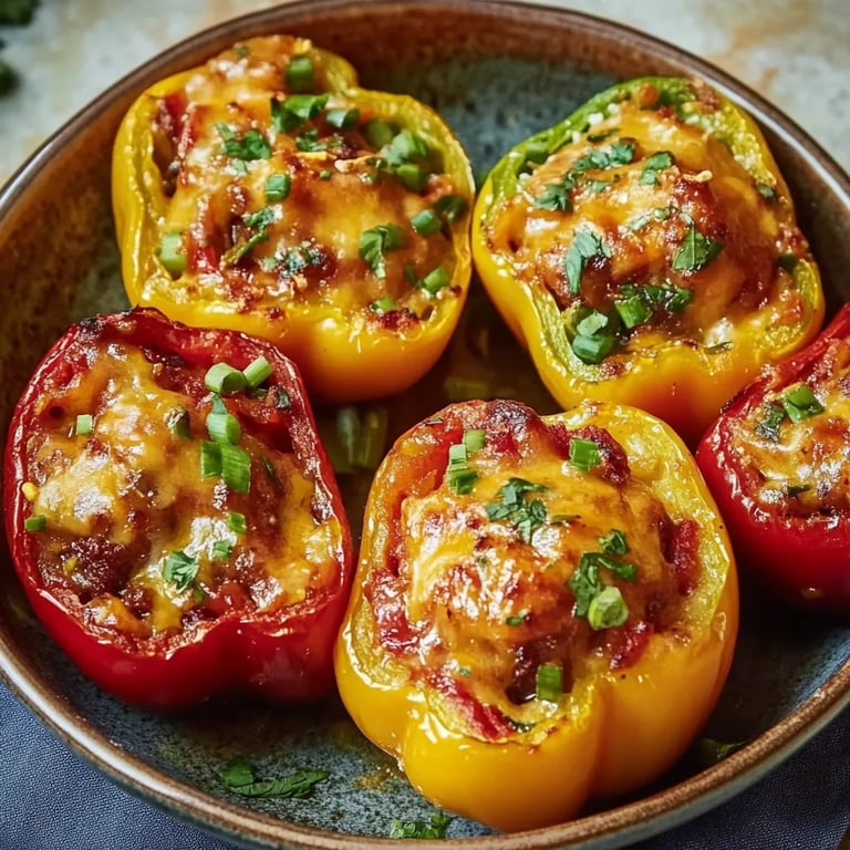 Einfache gefüllte Paprika