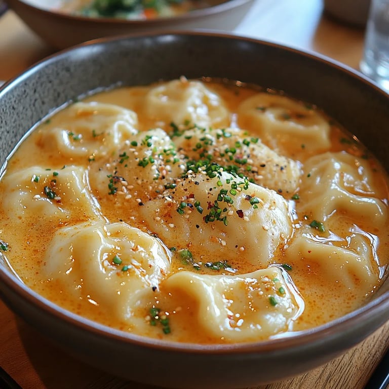 Sopa Tailandesa de Curry de Coco con Dumplings: Una Increíble Receta Última
