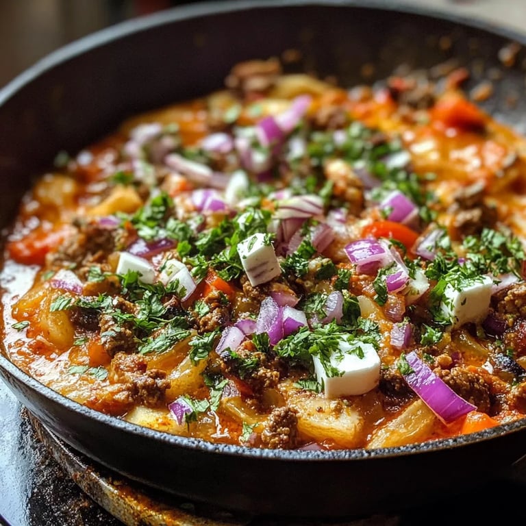 Griechische Kritharaki-Pfanne