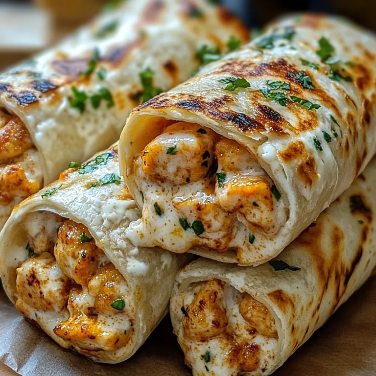 <p>Spicy Cheesy Garlic Chicken Wraps: An Incredible Ultimate Recipe</p>