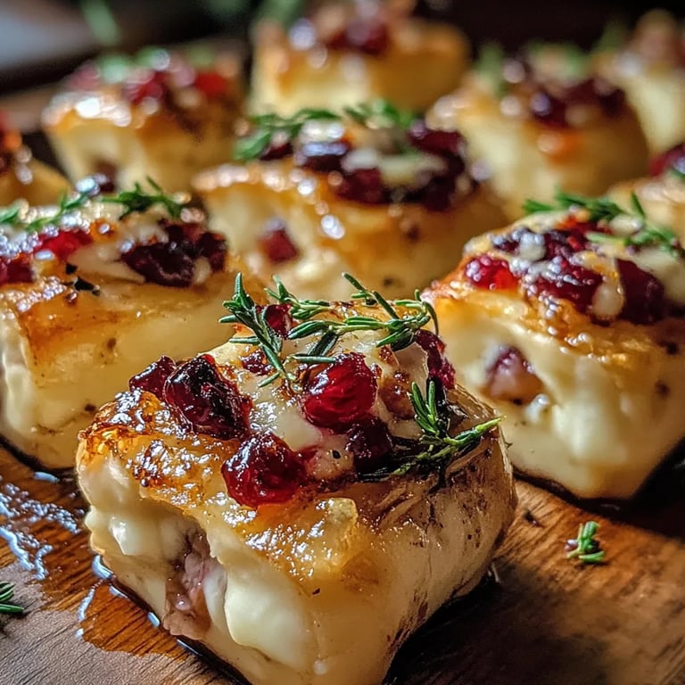 Baked Cranberry Brie Bites