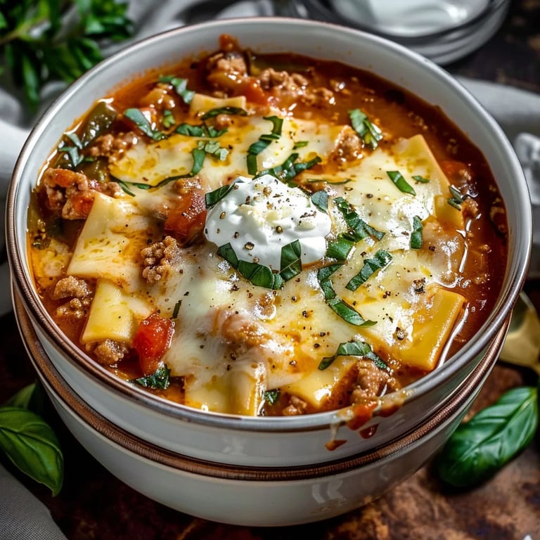 Crockpot Lasagna Soup