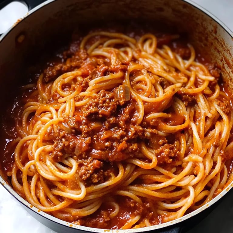 Pasta Bolognese i en gryta: Ett fantastiskt ultimativt recept