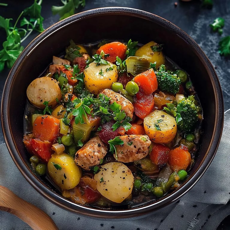 Rosenkohl-Topf mit Mettenden