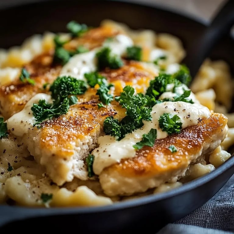Cremiges Hähnchen mit Brokkoli