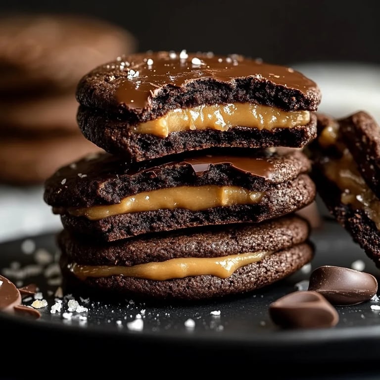 Salted Caramel Chocolate Cookies