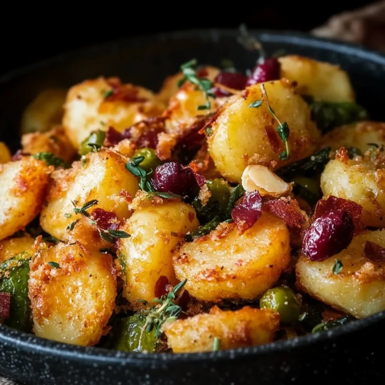 Rosenkohl mit Semmelbröseln und Speck
