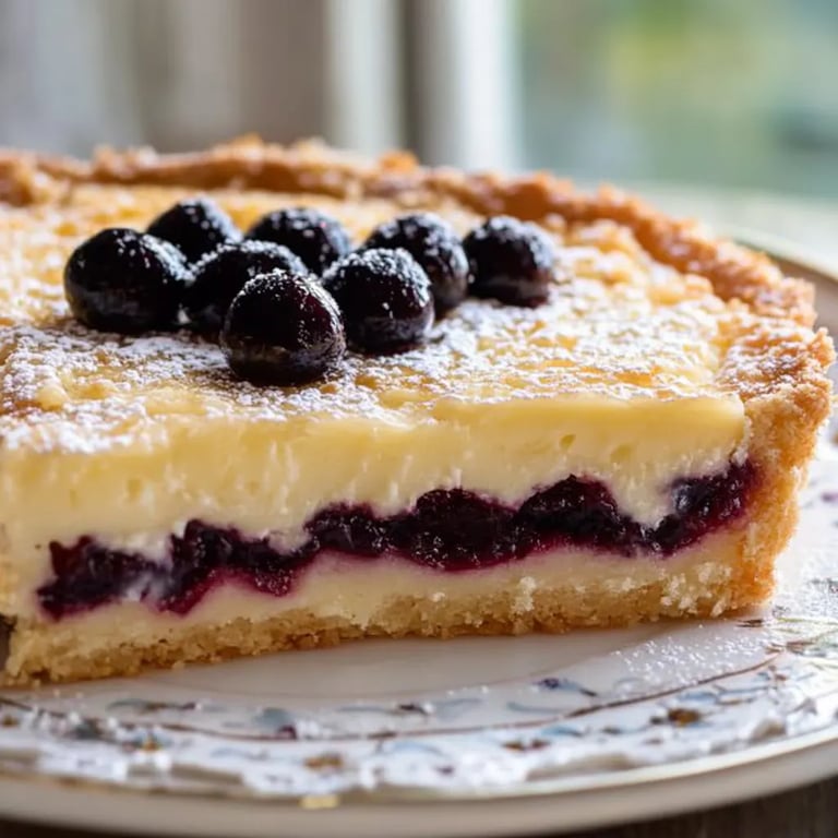 Rührkuchen mit Kirschen und Crème fraîche-Kokos-Haube