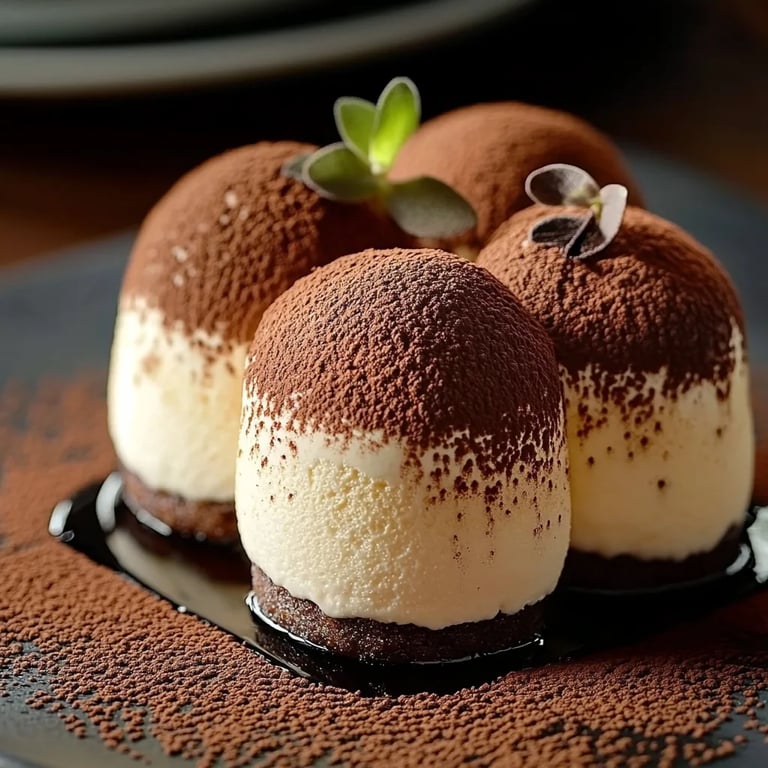 Kleine Tiramisu-Kugeln