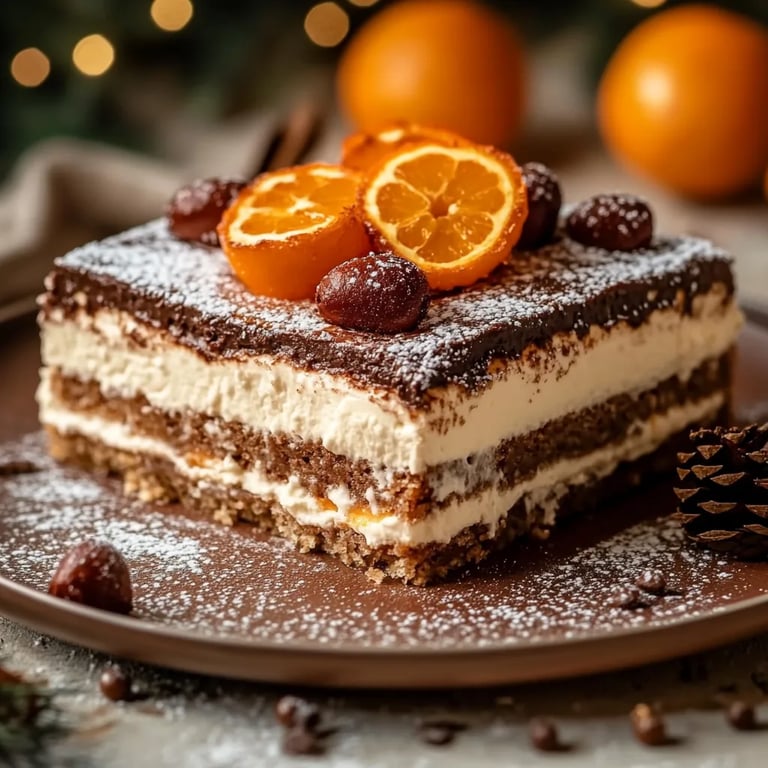 Weihnachts-Tiramisu mit Mandarinen