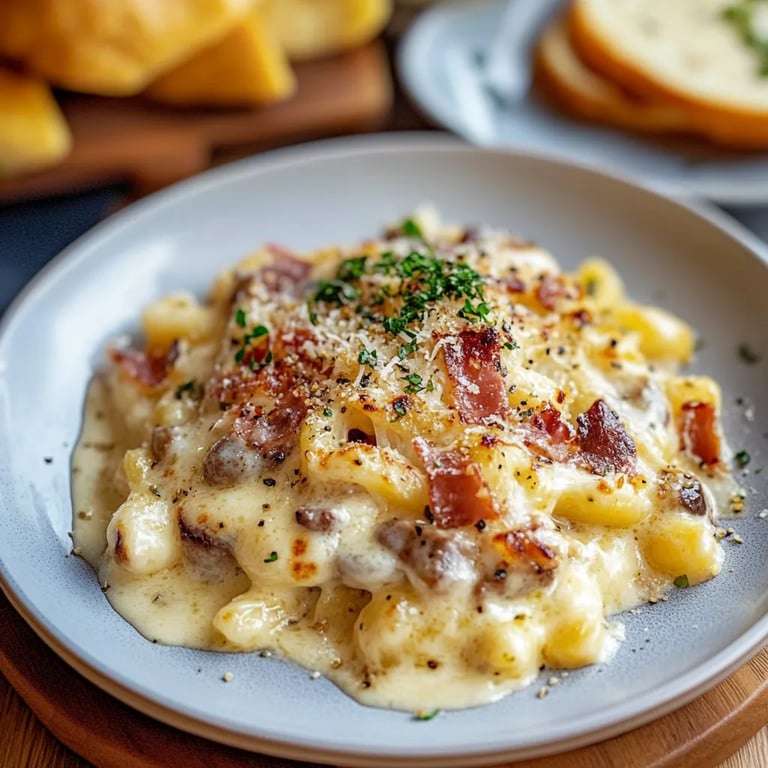 Carbonara Kartoffelauflauf