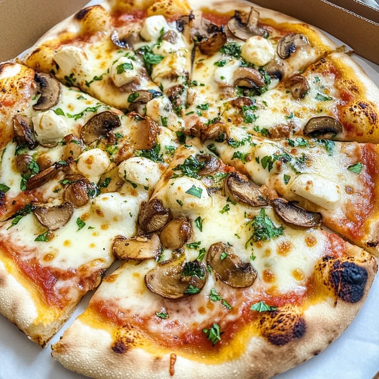 Pilzpizza mit frischen Kräutern: Ein unglaublich ultimativer Genuss für 4 Personen