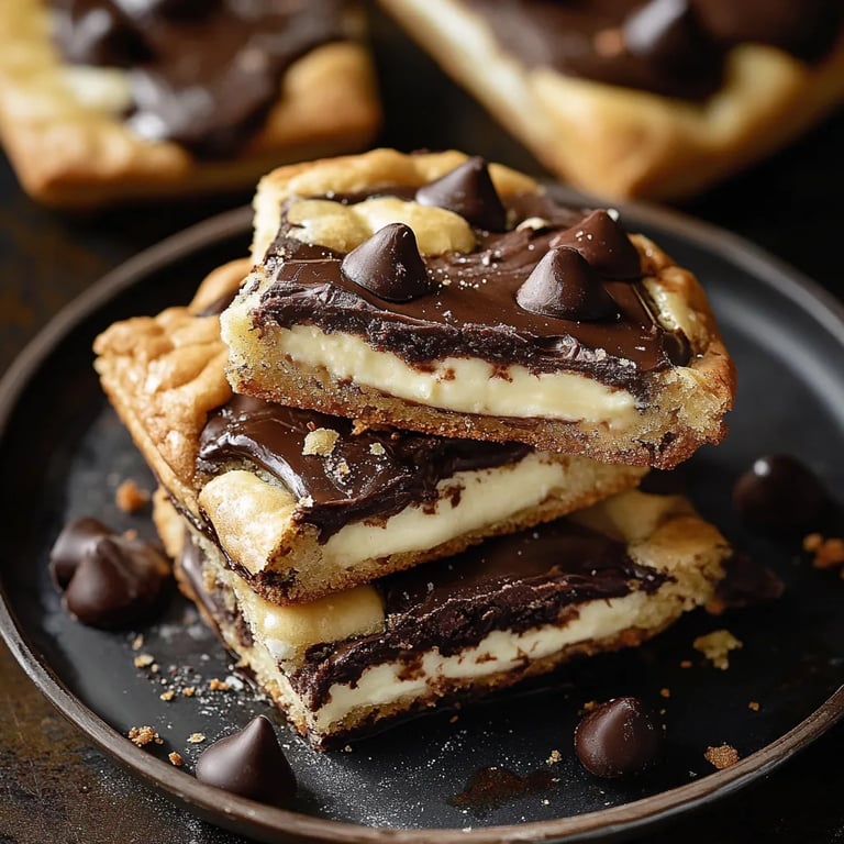 Mit Käsekuchen gefüllte Schokoladenkekse