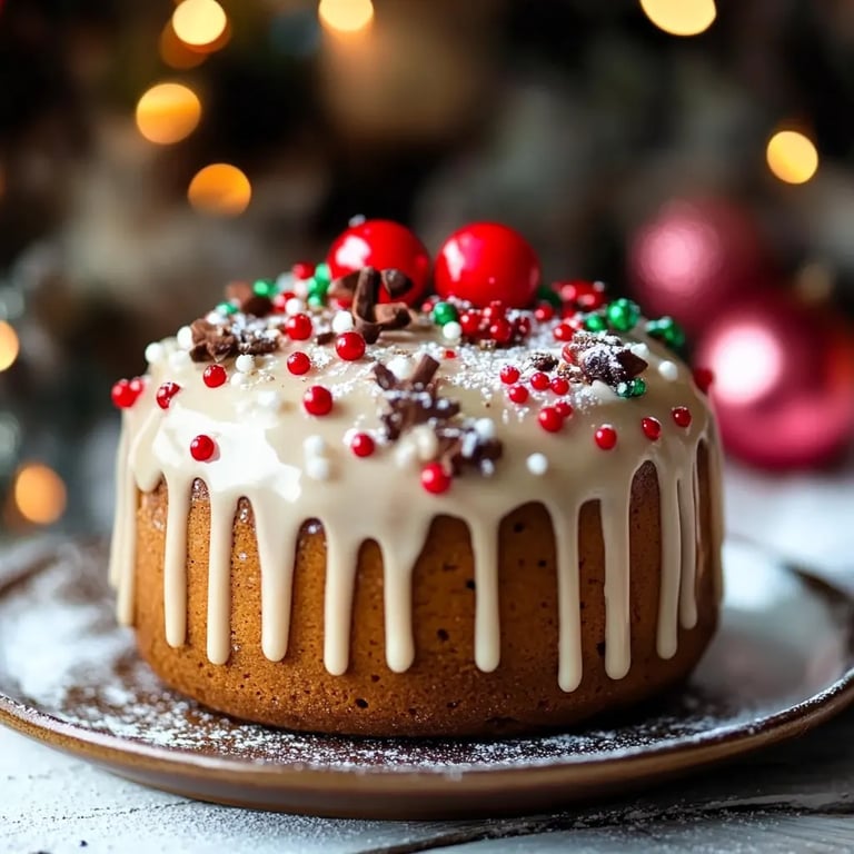 Weihnachtlicher Lebkuchen-Käsekuchen