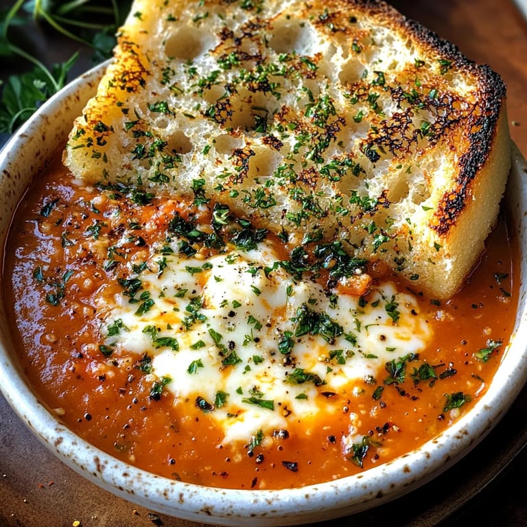 Spicy Tomato Soup w/ Garlic Cheese Bread: An Amazing Ultimate Recipe