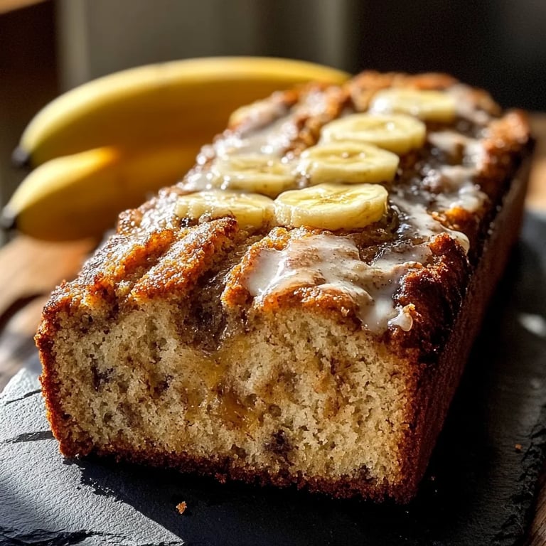 Hausgemachtes Bananenbrot mit Zimtwirbel