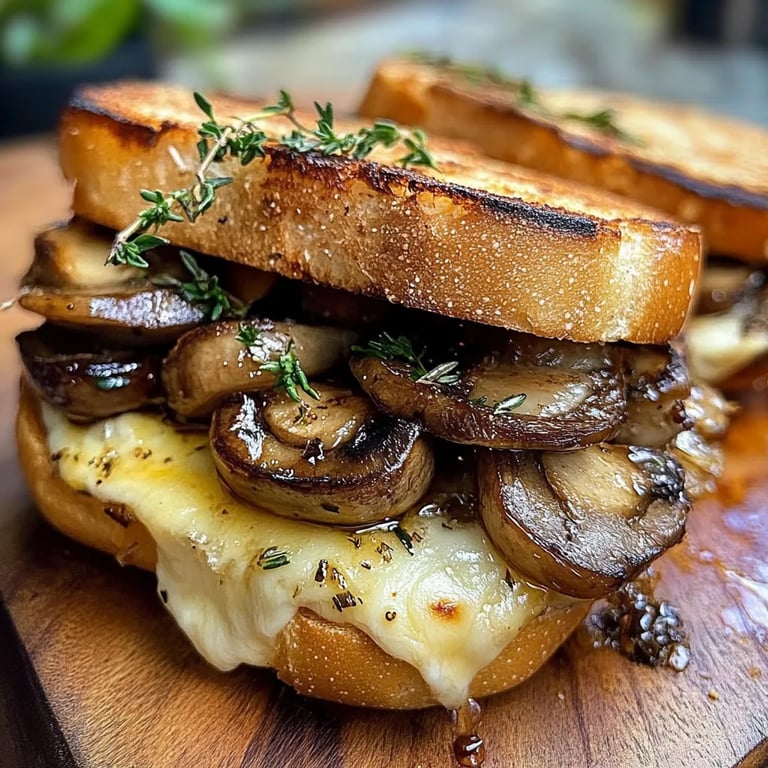 Sándwich de Qeso y Champiñones: Una Increíble Receta Última