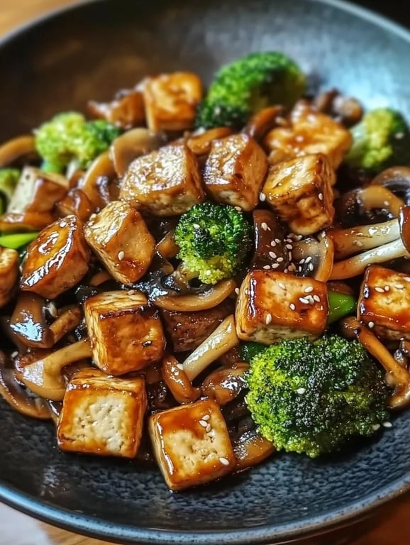 Mushroom and Tofu Stir-Fry