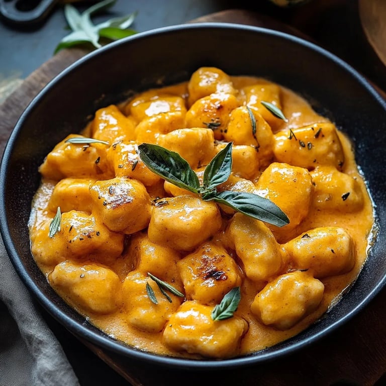 Creamy Pumpkin Gnocchi