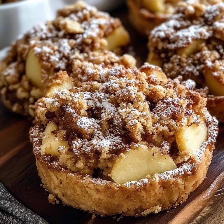 Apfel-Marzipan-Crumble