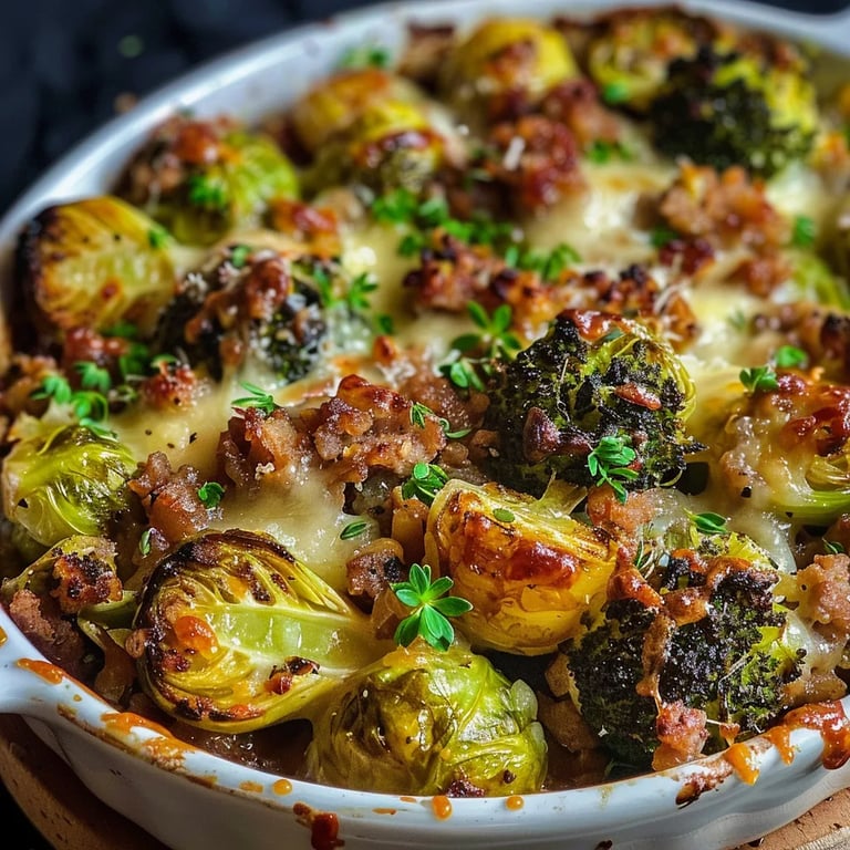 Rosenkohl Hack Auflauf