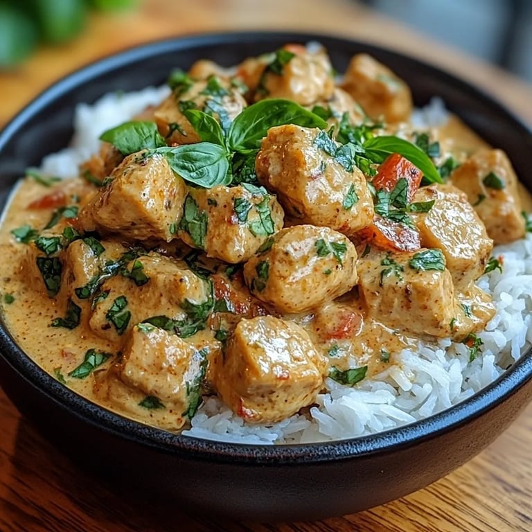 Basil Chicken in Coconut Curry Sauce: An Incredible 5-Star Recipe