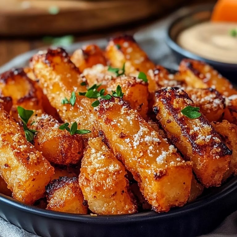 Krispiga ugnsbakade sötpotatispommes: Ett fantastiskt ultimatum för hälsosam njutning