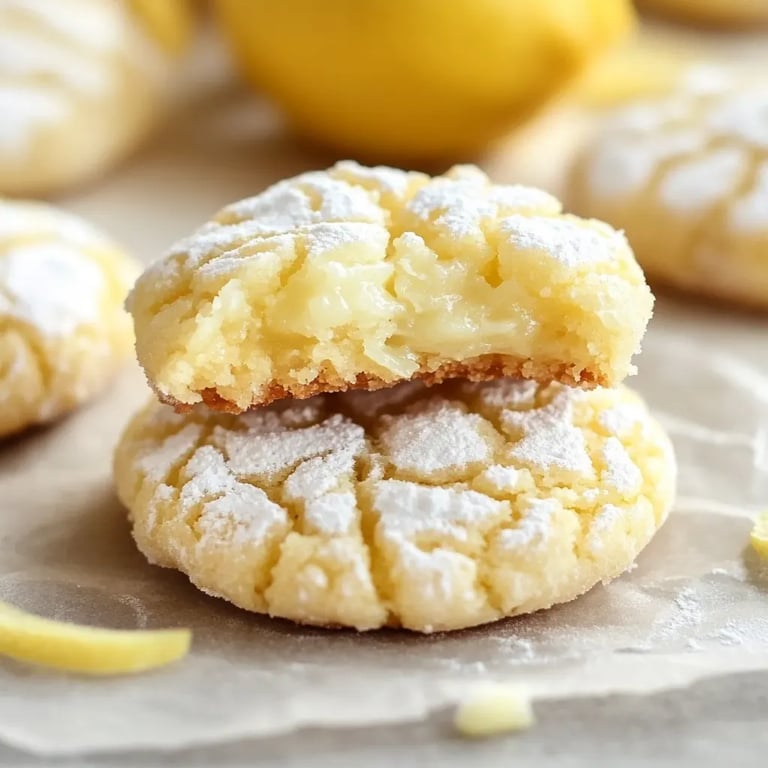 Lemon Crinkle Cookies