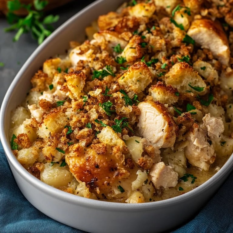 Chicken & Stuffing Casserole