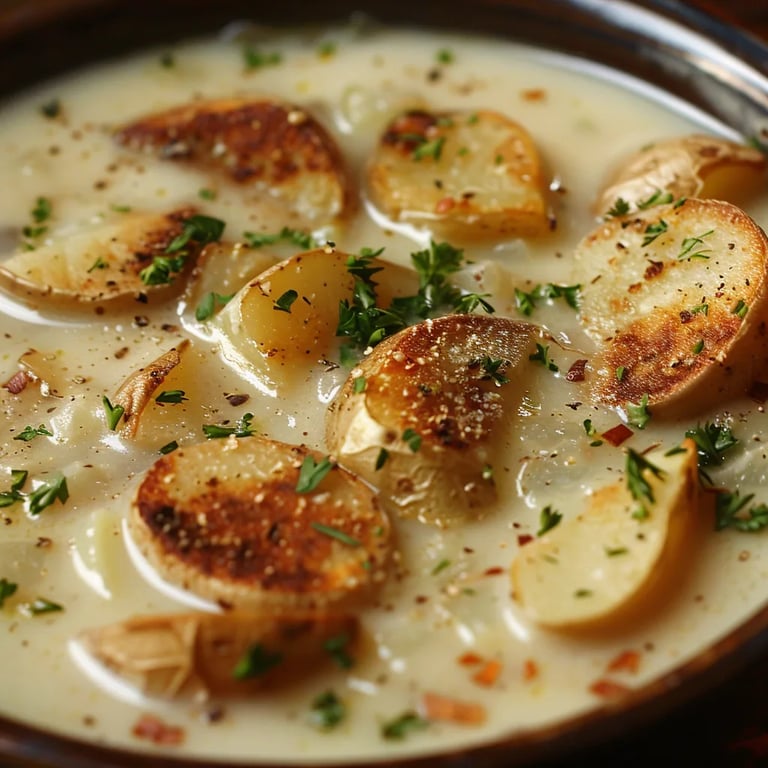 Zwiebel-Kartoffelsuppe