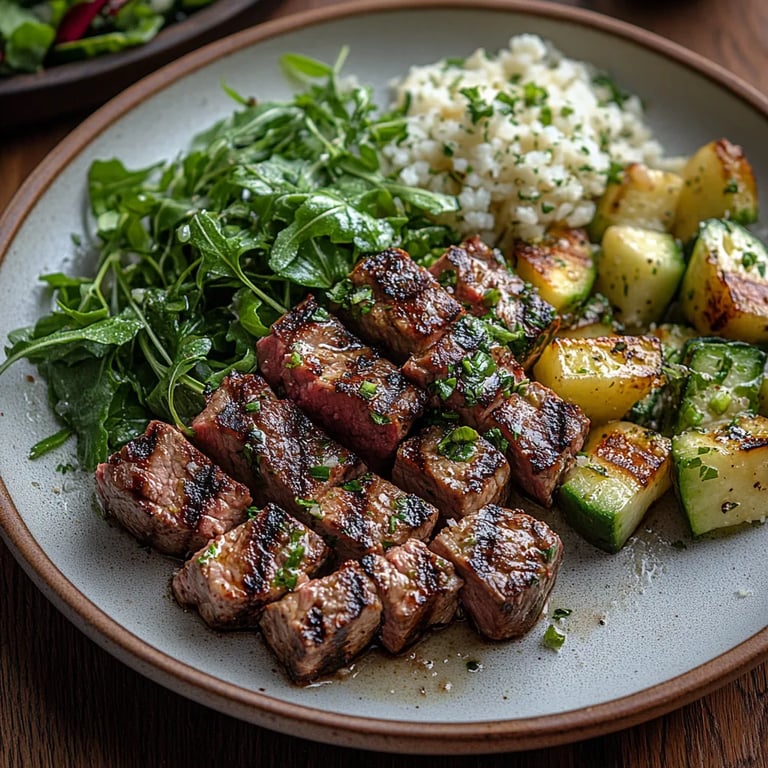 Grilled Steak w/ Lemon Herb Salad: An Amazing Ultimate Recipe