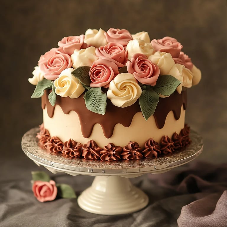 Naked cake al fondente