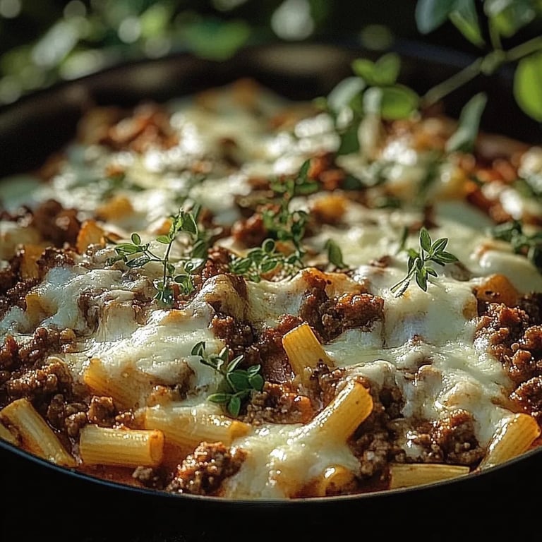 Griechischer Nudelauflauf