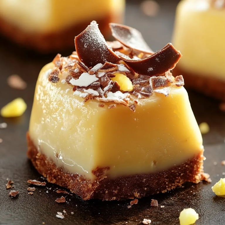 Zitronen-Brownie-Riegel