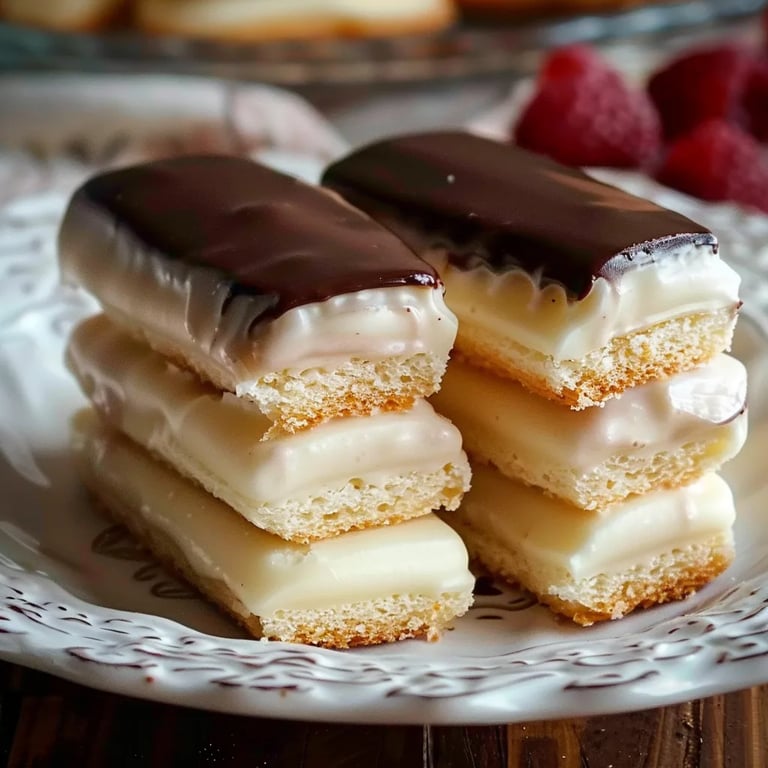 Vanille-Mürbeteiggebäck mit weißer Schokolade