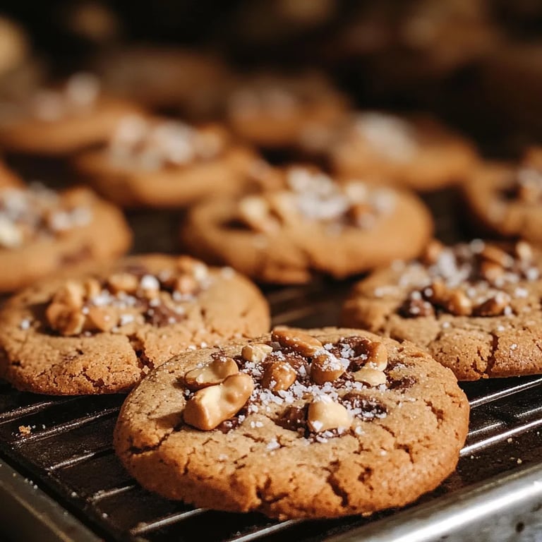 Schokoladenkekse mit Walnüssen