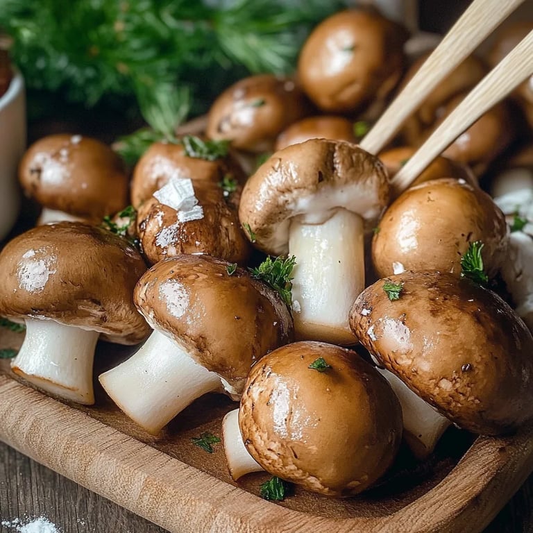 Champignons wie vom Weihnachtsmarkt