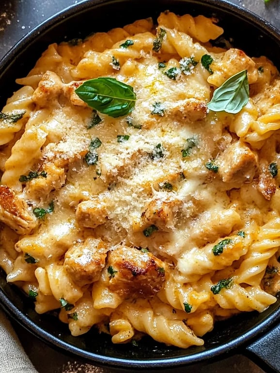 Easy Parmesan Chicken Pasta