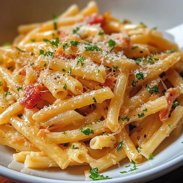 Cremige Knoblauchpasta