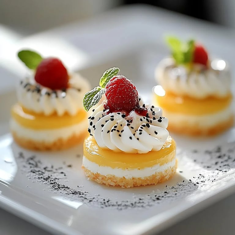 Mini-Zitronen-Käsekuchen