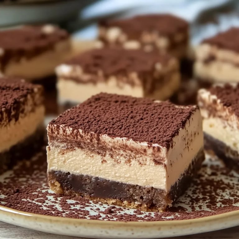 Easy Tiramisu Brownies