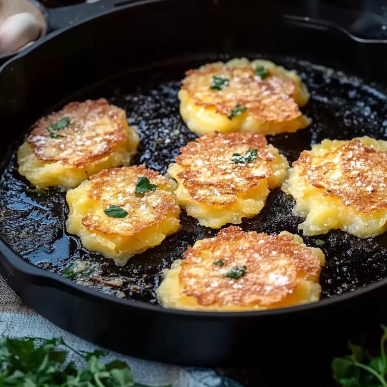 Einfache Kartoffelpuffer vom Grill