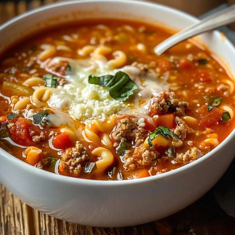 Hearty Lasagna Soup