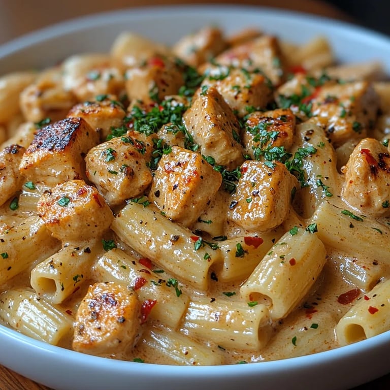 Pâtes Cajun au Poulet avec Crème de Cajou : Une Recette Incroyable Ultime