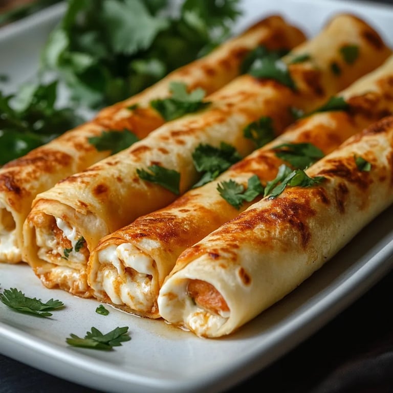 Baked Cream Cheese Chicken Taquitos