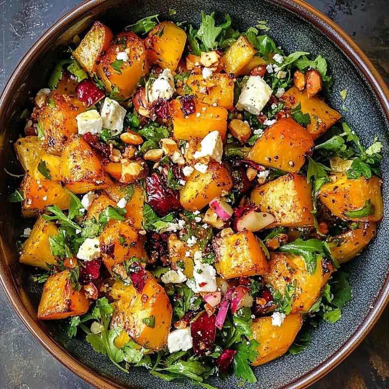 Fall Harvest Salad w/ Butternut Squash and Apple
