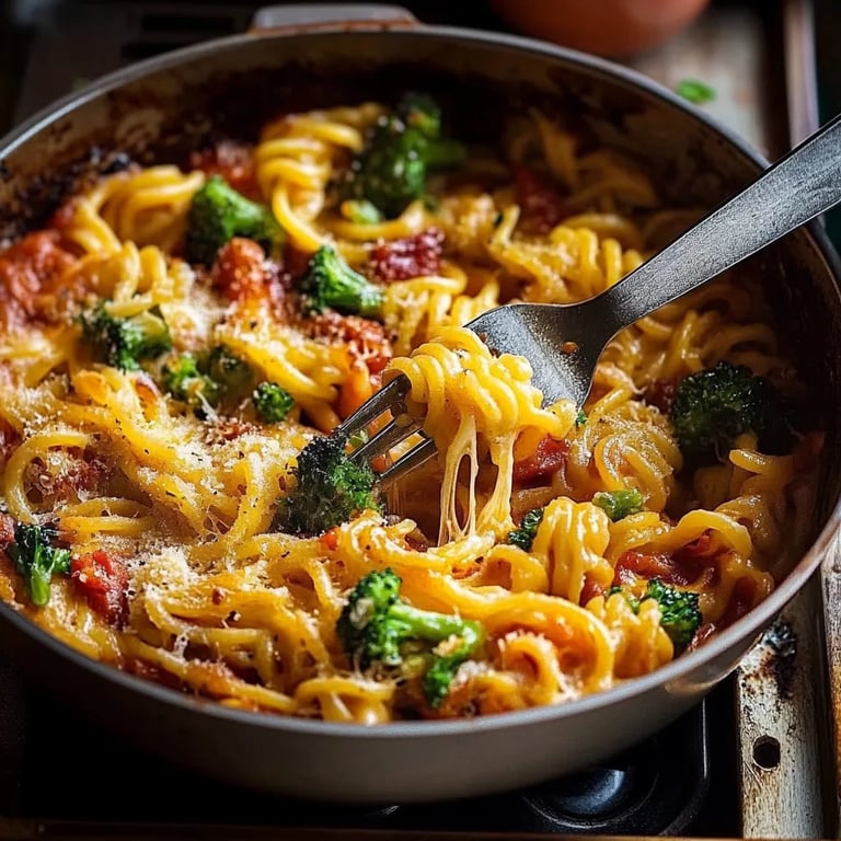 Einfacher Brokkoli-Nudelauflauf (5 Zutaten!)