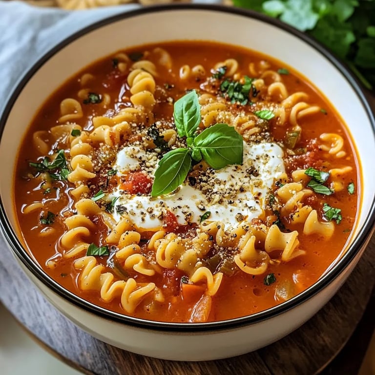 Cozy Vegetarian Lasagna Soup