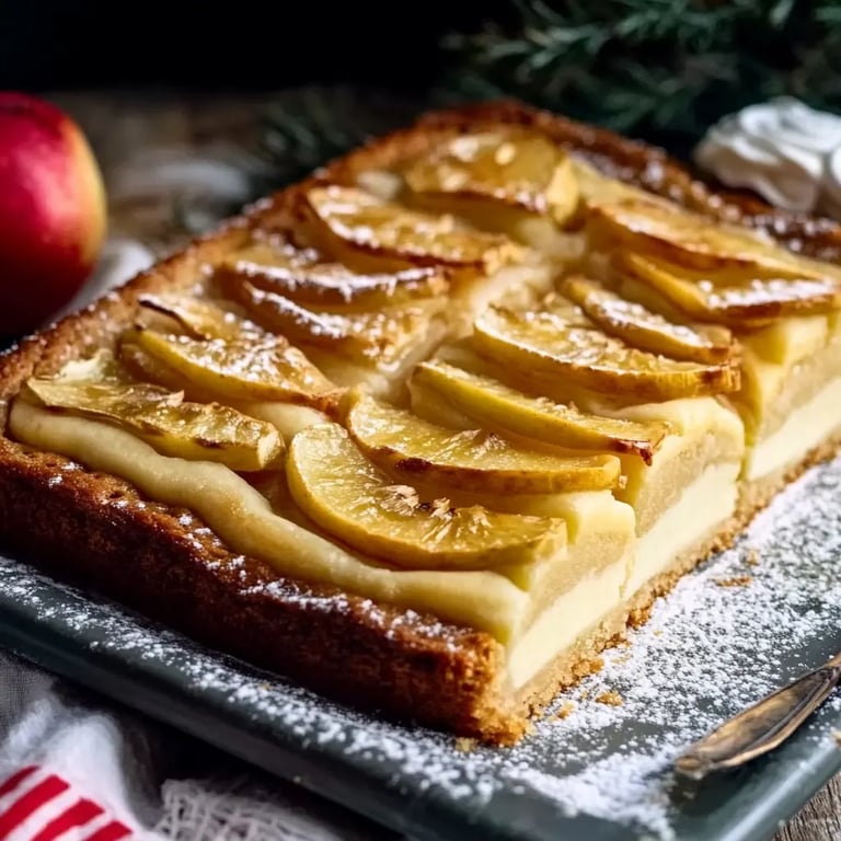 Spekulatius-Apfelkuchen vom Blech
